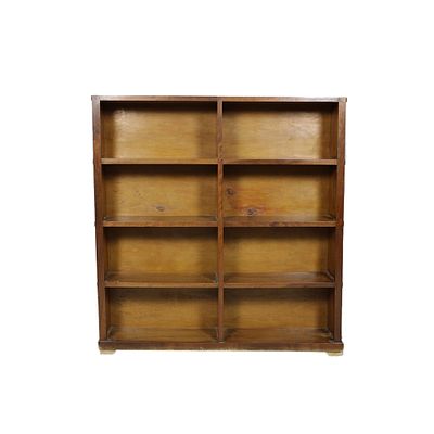 SCAFFALATURA A LIBRERIA A GIORNO - SCAFFALATURA A LIBRERIA A GIORNO in legno di noce a otto 
