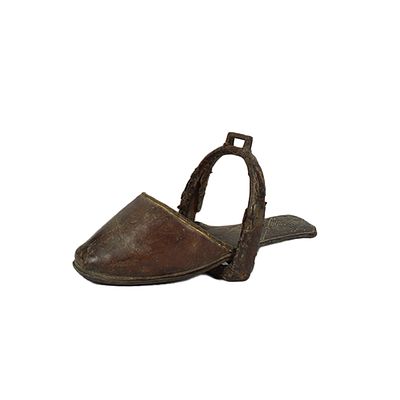 SCARPETTA FEMMINILE DA SELLA - SCARPETTA FEMMINILE DA SELLA in ferro e cuoio manifattura siciliana 