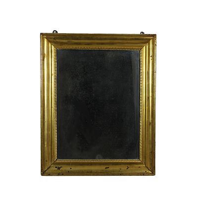 BELLA SPECCHIERA - BELLA SPECCHIERA con cornice in legno dorato Sicilia XIX secolo h cm 100 x 78