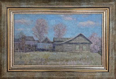 Гландин Леонид Алексеевич (род. 1955). “Дыхание весны”. 2004 год. Холст, масло. 23 х 30 см. В 