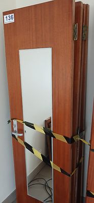 Porta de madeira maci&ccedil;a. 60&times;2,30 m — 4 unidades