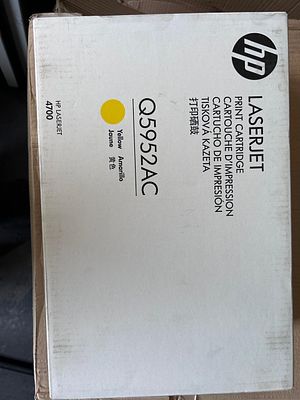 Toner Q5952AC AMARELO. Uma (1) unidade