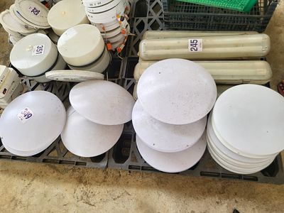 Lampada com suporte, redonda. 11 unidades