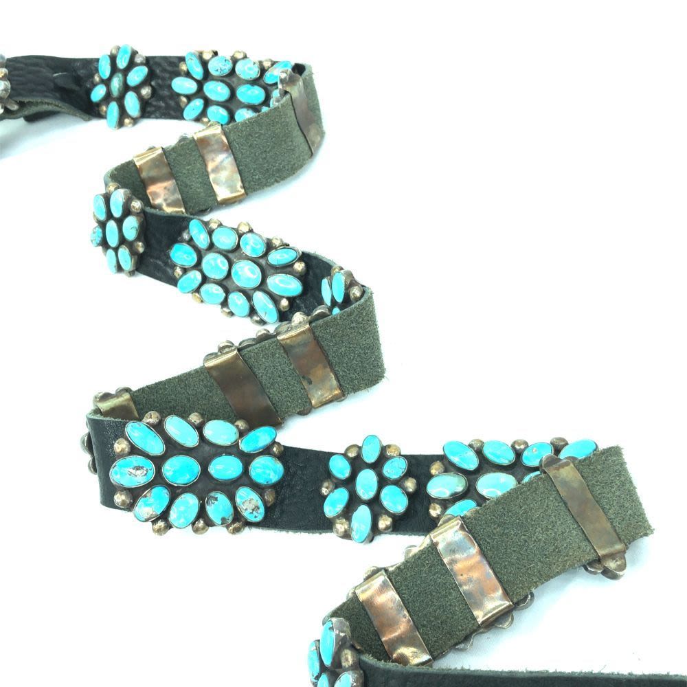Lot 152: Vintage Navajo Circa 1960 Large Concho Belt
