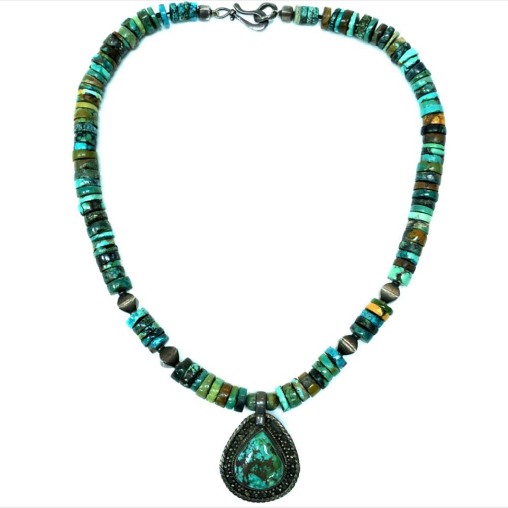 Lot 155: Vintage Royston Circa 1940 Turquoise Necklace