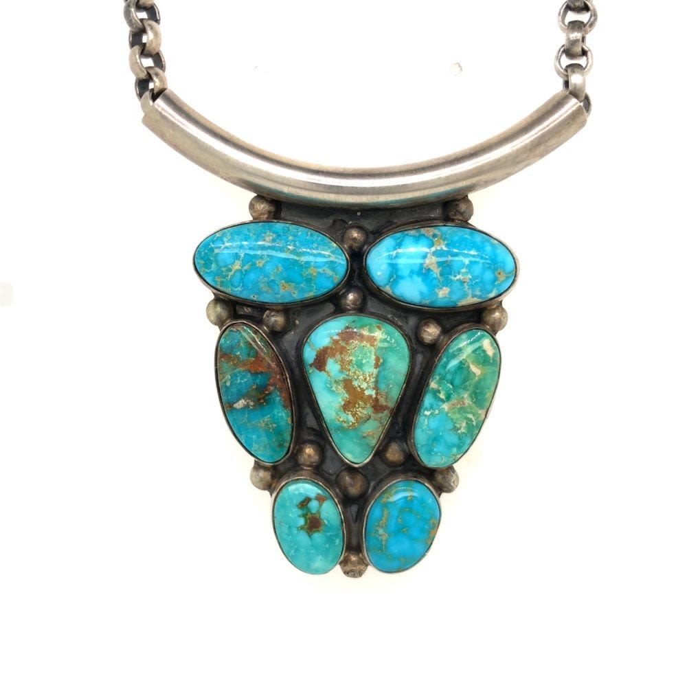 Lot 154: Ray Delgarito Royston & Kingman  Pendant Necklace