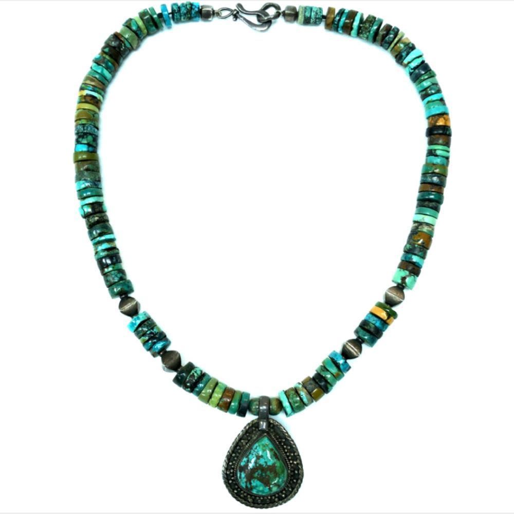 Lot 155: Vintage Royston Circa 1940 Turquoise Necklace