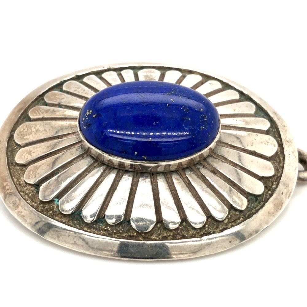 Lot 160: Navajo Artist Jackson Lapis Pendant