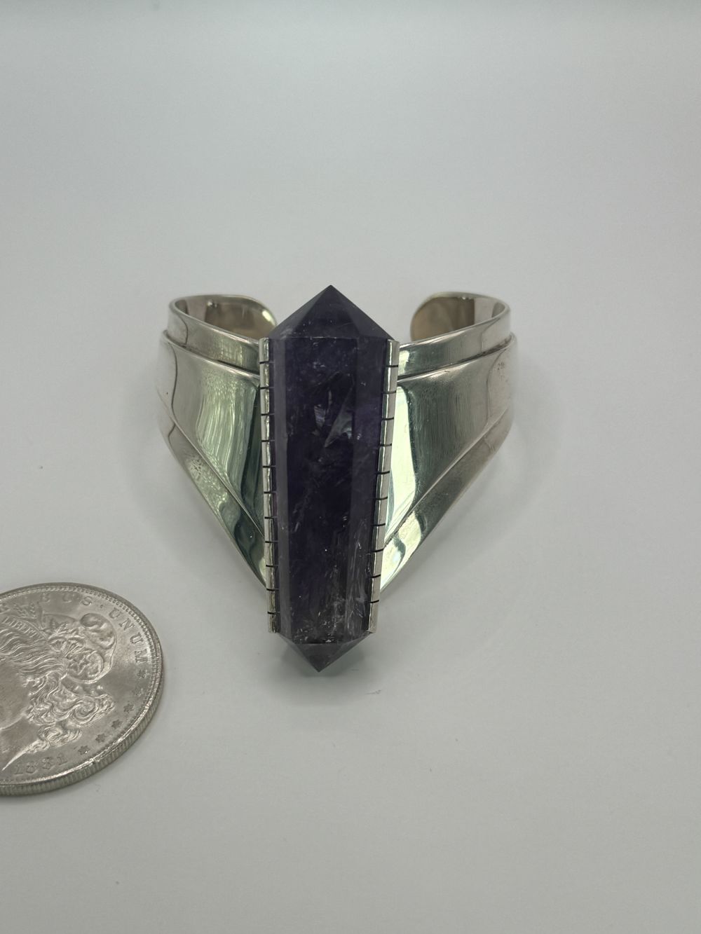 Lot 12: Mitzi Parallels Santa Fe Sterling Cuff