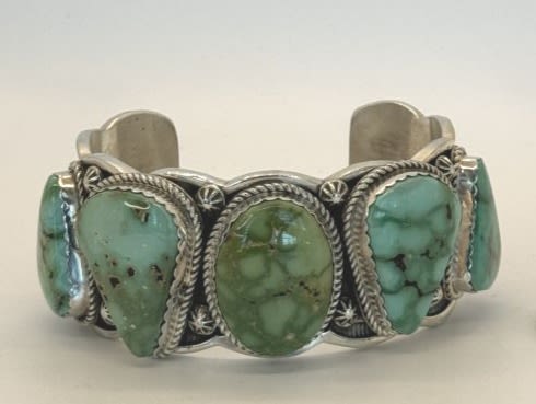 Lot 76: Delbert Delgarito Sonoran Gold Cuff