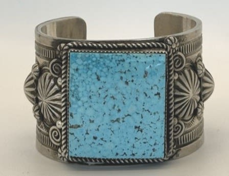 Lot 92: Richard Jim Manassas Turquoise Cuff