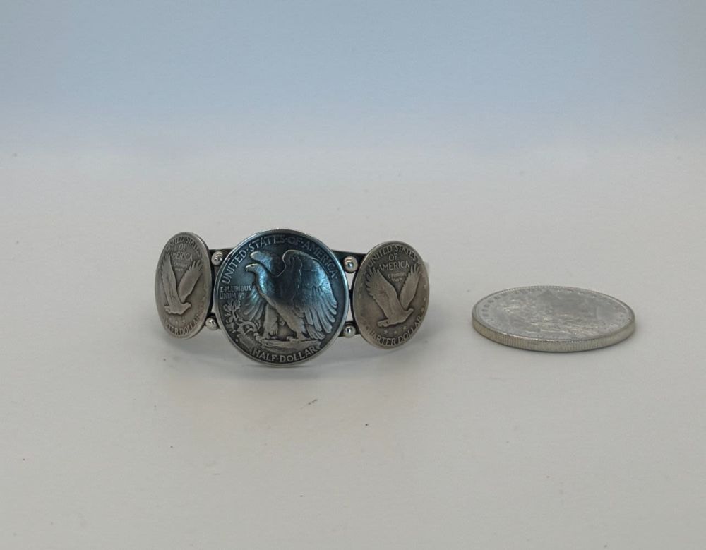 Lot 98: Half Dollar / Quarter Dollar Cuff Vintage