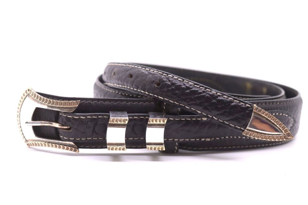 Lot 103: Master Silversmith Randall Moore Ranger Belt