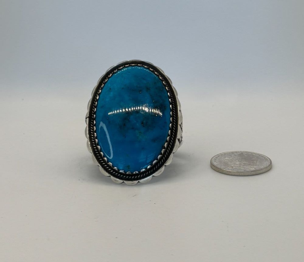 Lot 105: Verdy Jake Navajo Blue Turquoise Cuff