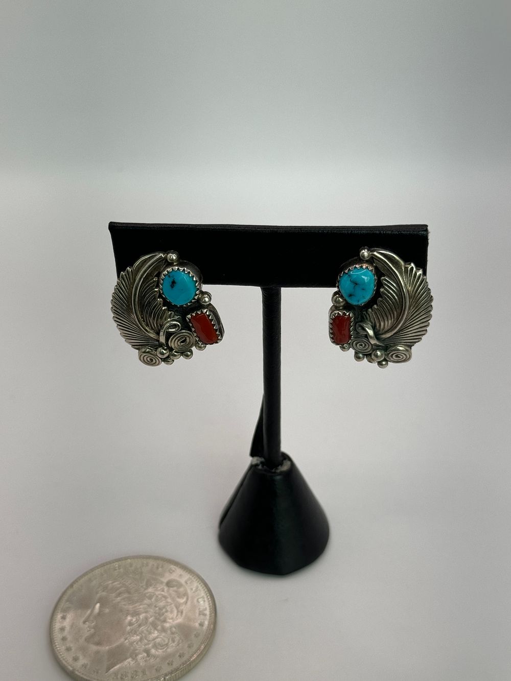 Lot 5: Vintage Navajo Circa 1960 post Earrings
