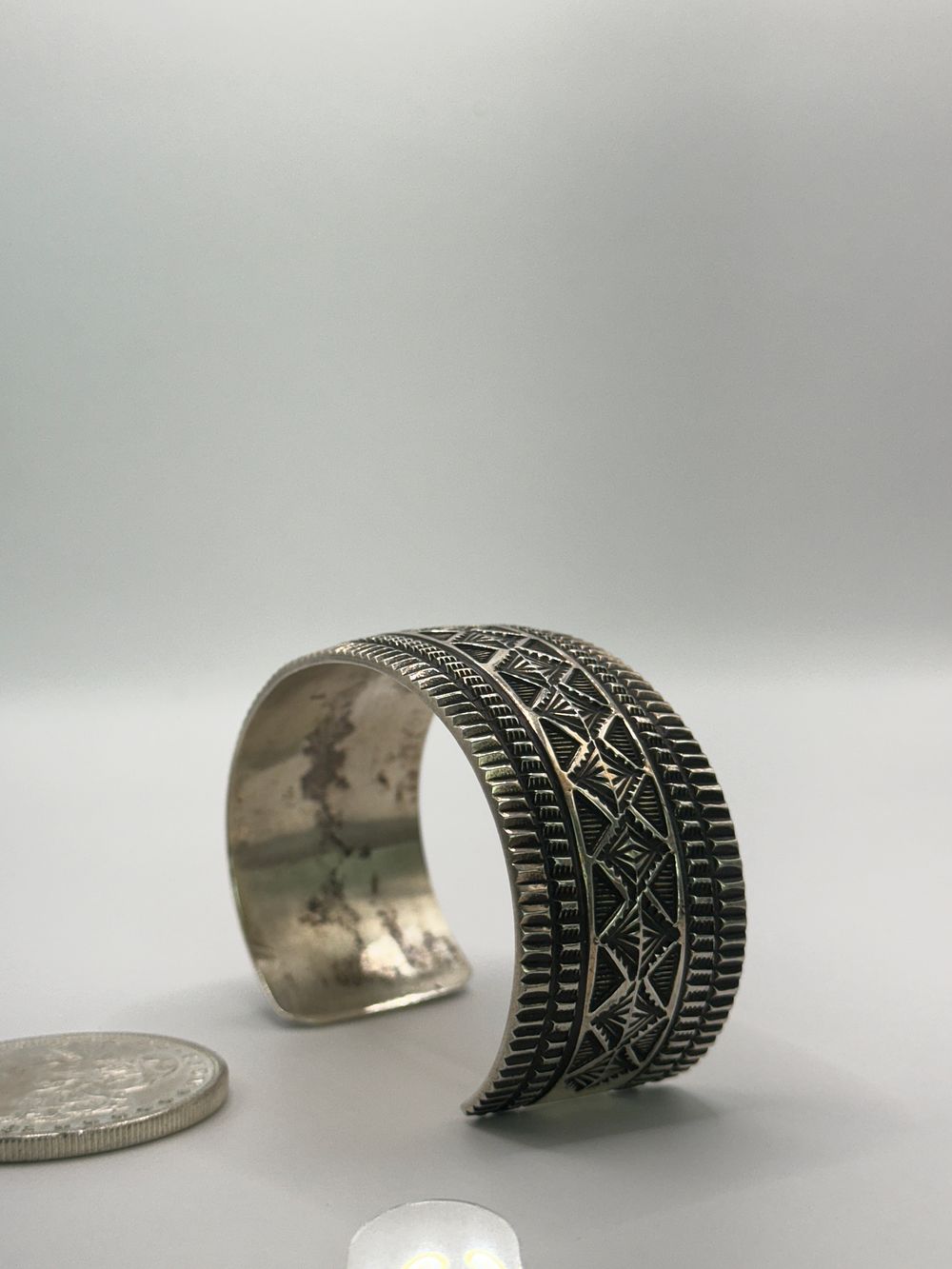 Lot 28: Moloney Navajo Sterling Silver Cuff