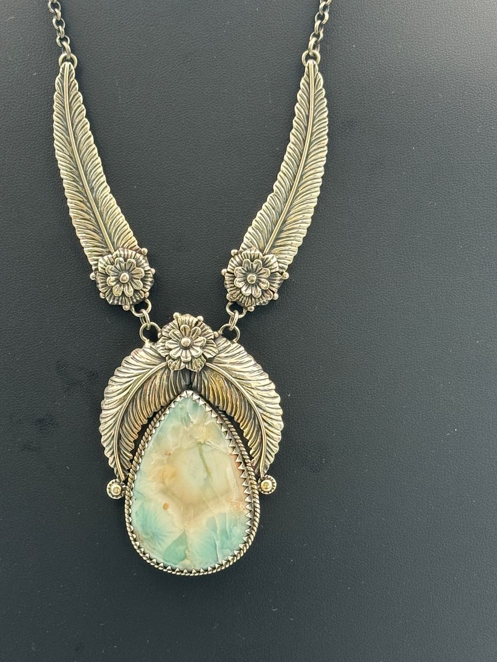 Lot 65: Rare Cerrillous Turquoise Necklace