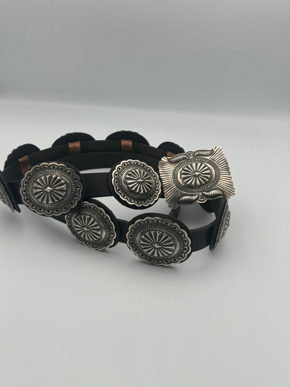 Lot 91: Geraldine Yazzi Concho Belt
