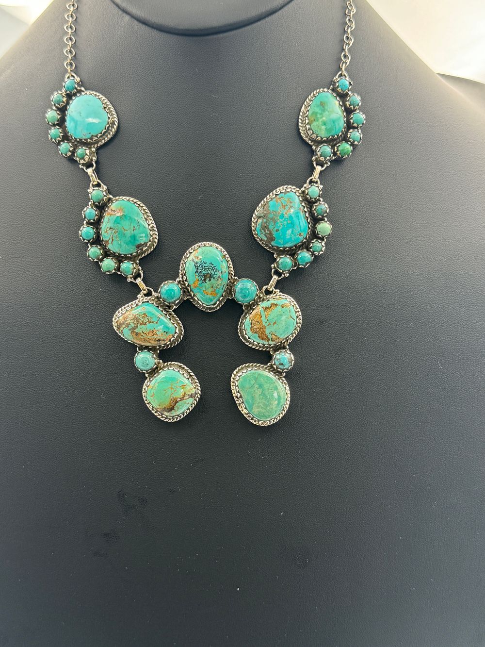 Lot 104: Sonoran Gold Squash Blossom Necklace