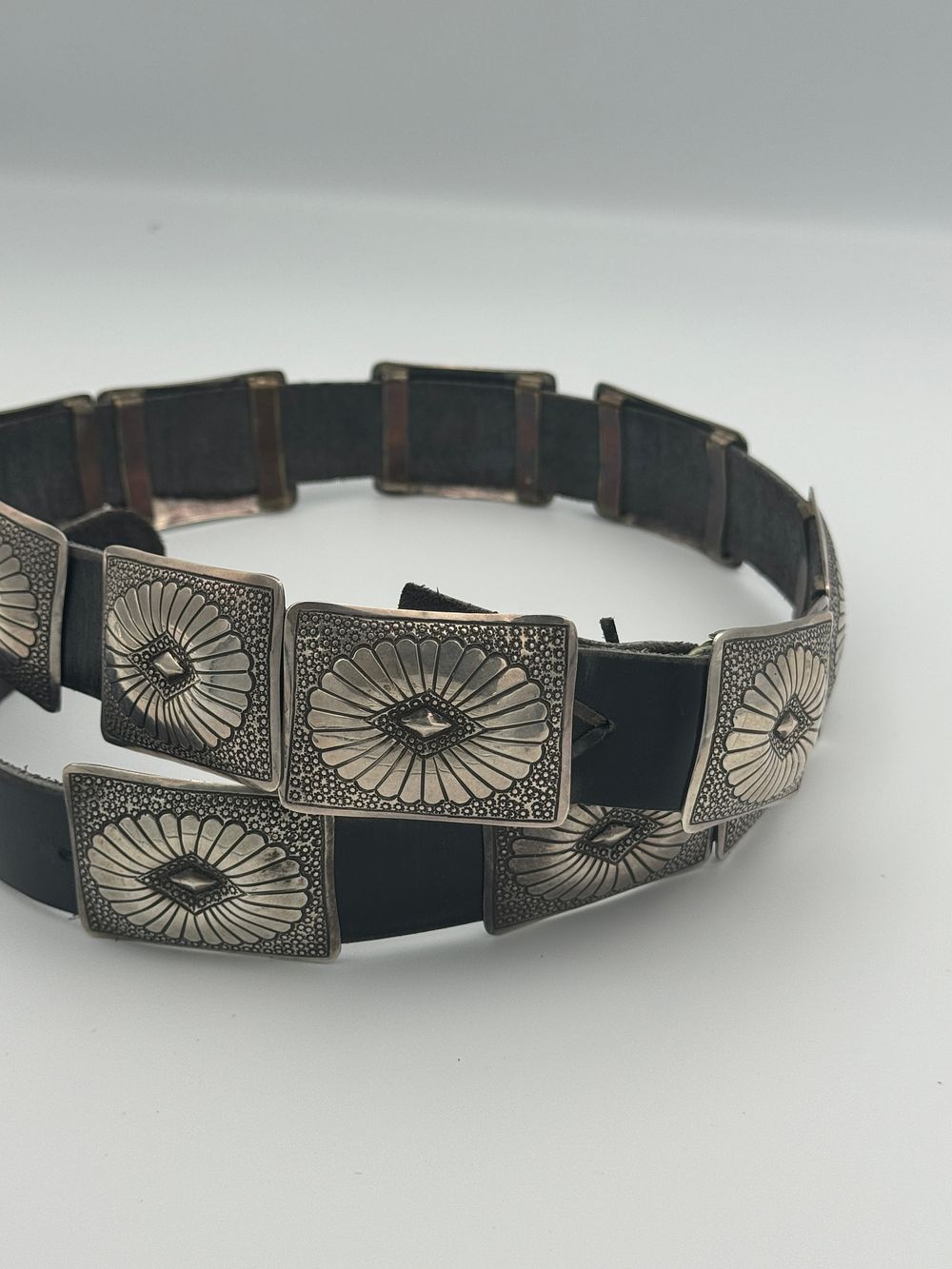 Lot 114: L. Blackgoat Concho Belt