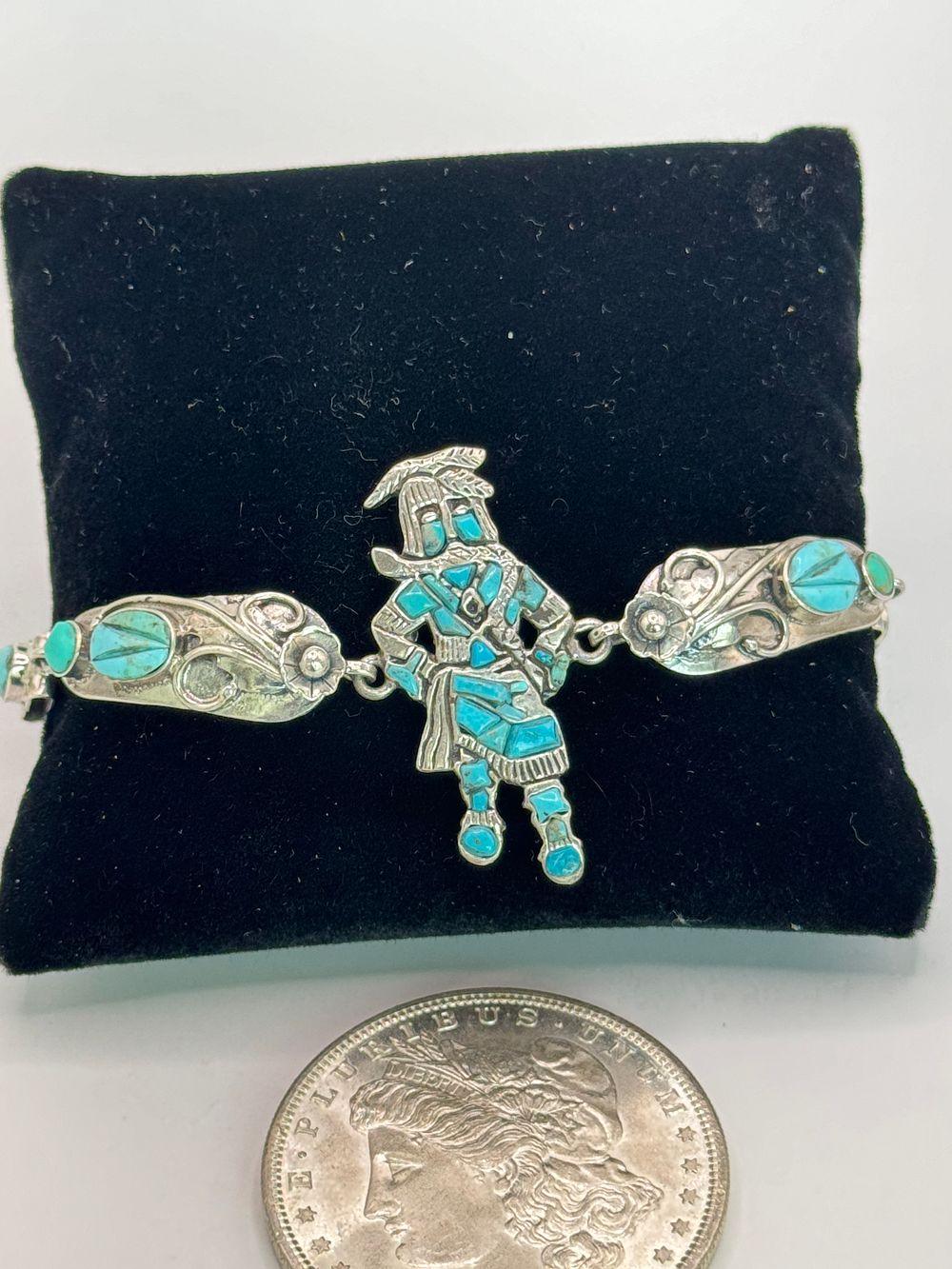 Lot 138: Vintage Kachina Dancer Bracelet