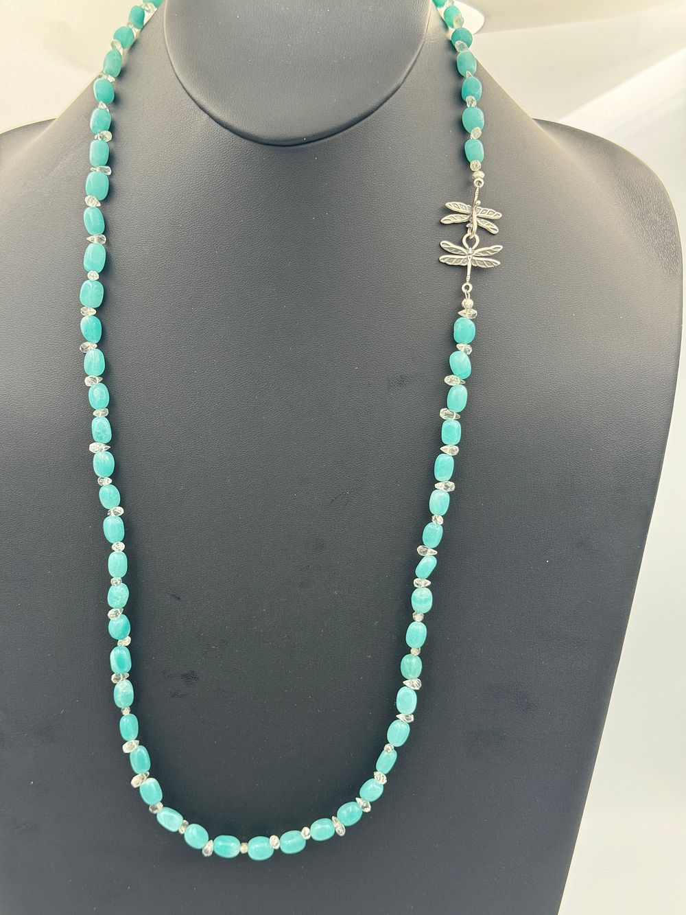 Lot 146: Amazing AAAA Amazonite & Aquamarine Necklace