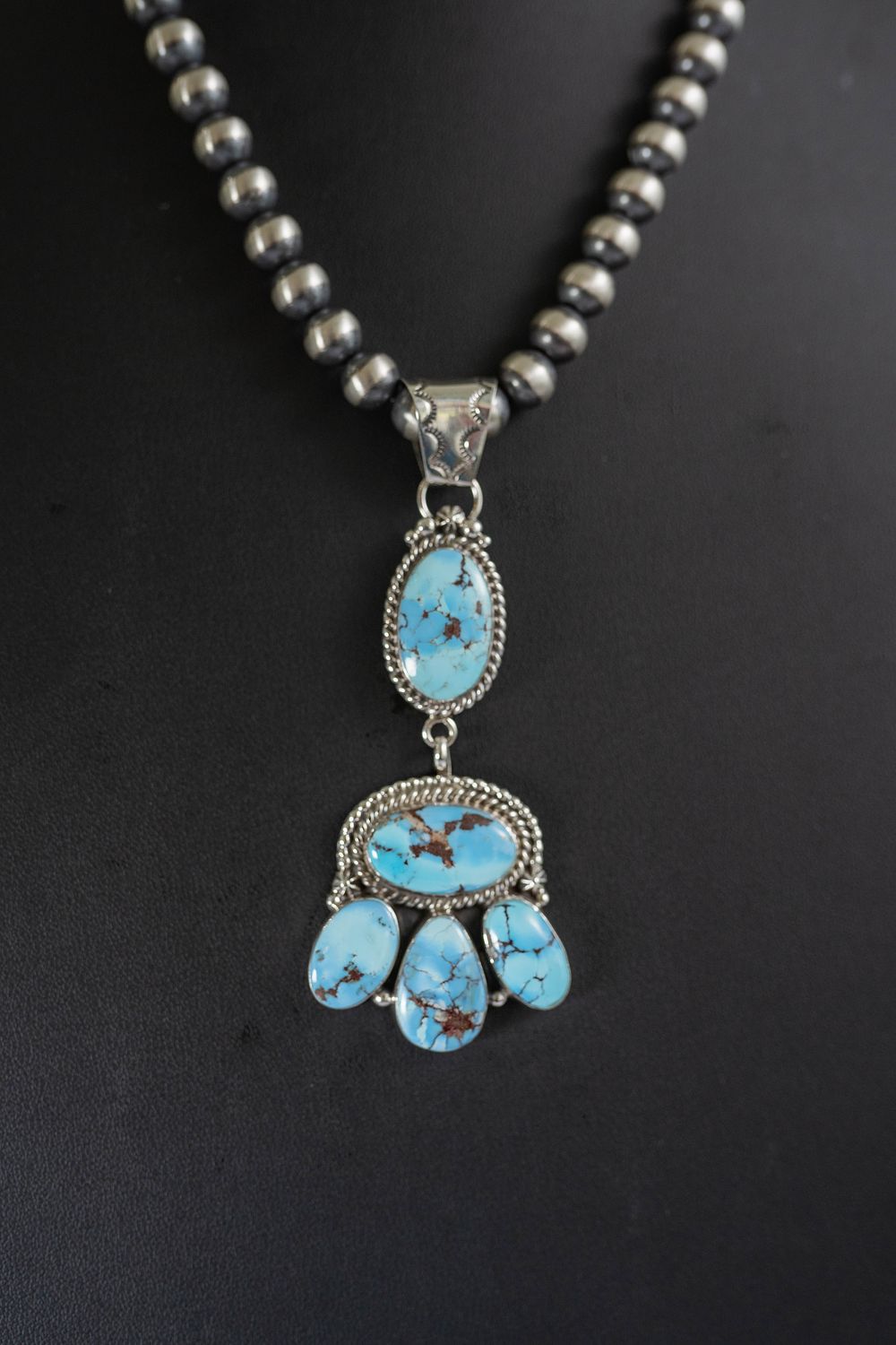 Lot 151: Beautiful Golden Hills Turquoise Pendant