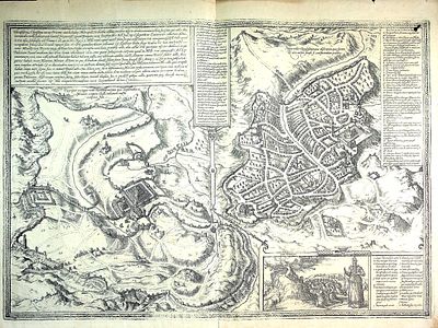 Карта Иерусалима, 1572 год 
Гравюра на меди из атласа &laquo;Civitates Orbis Terrarum&raquo; Брауна и 
