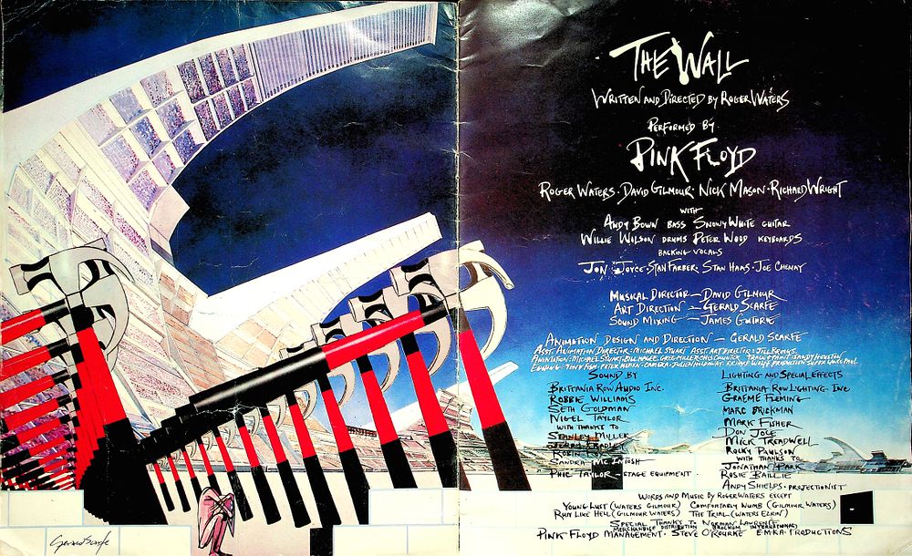 Pink Floyd — The Wall, 
Концертная программка живого исполнения, Лондон 1980 год. 
Буклет 29 
