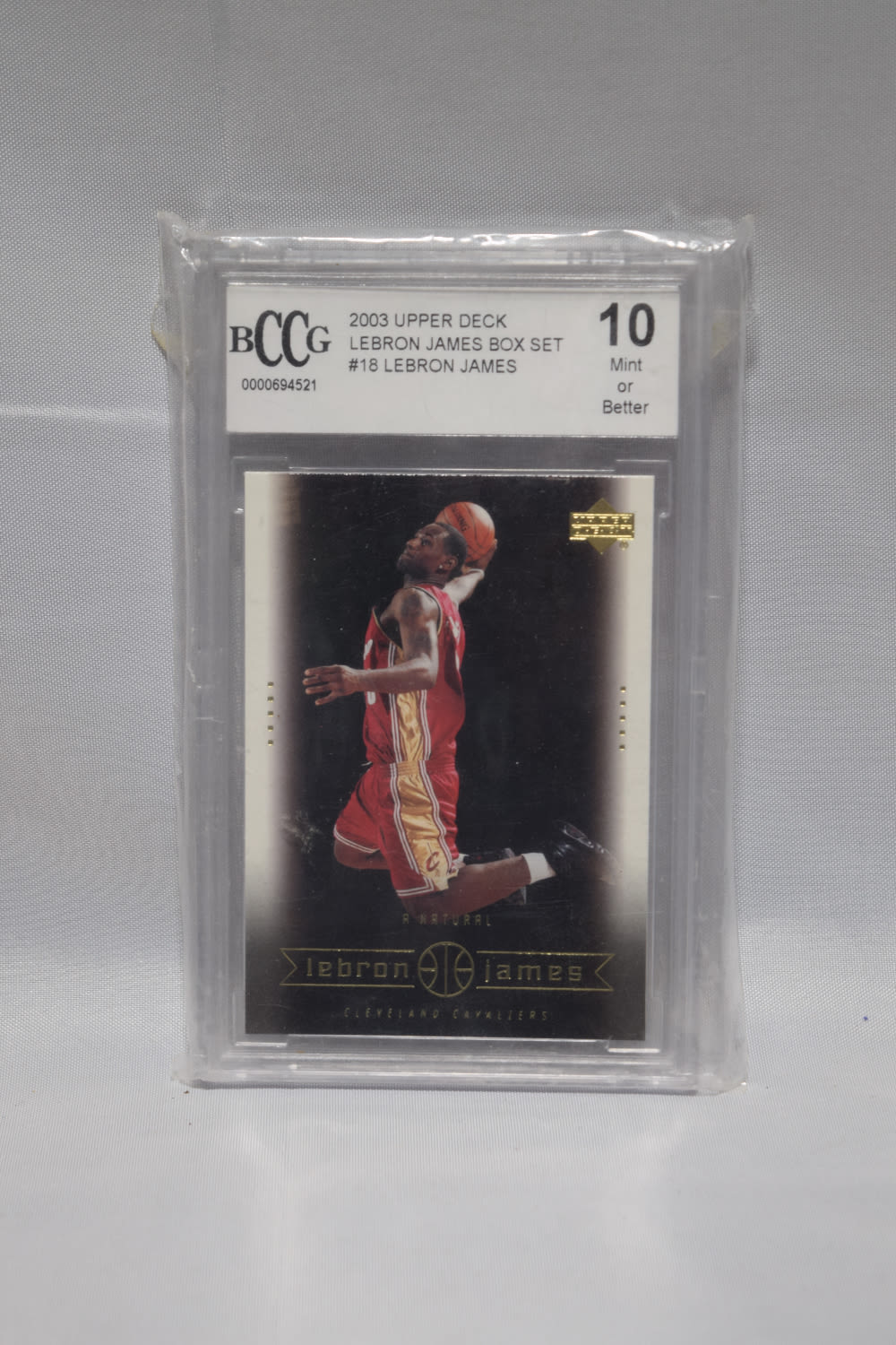 Lot 273: LEBRON JAMES GRADED CARD 2005