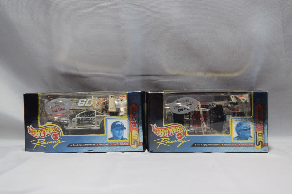Lot 402: LOT OF 2 SELECT CLEAR STOCK CAR HOTWHEELS