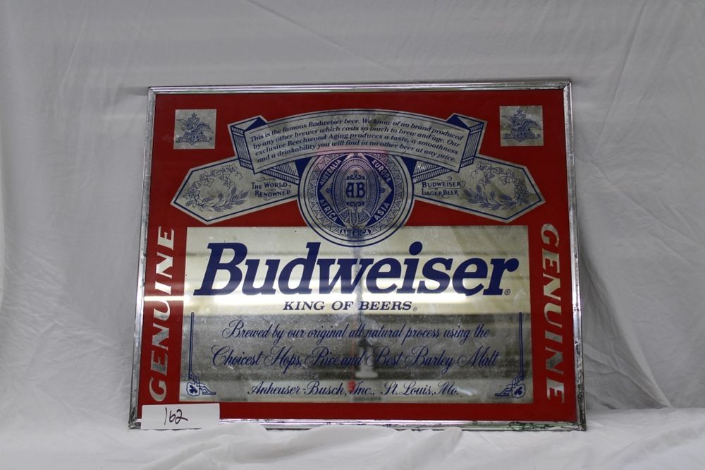 Lot 162: BUDWEISER SIGN 16X20