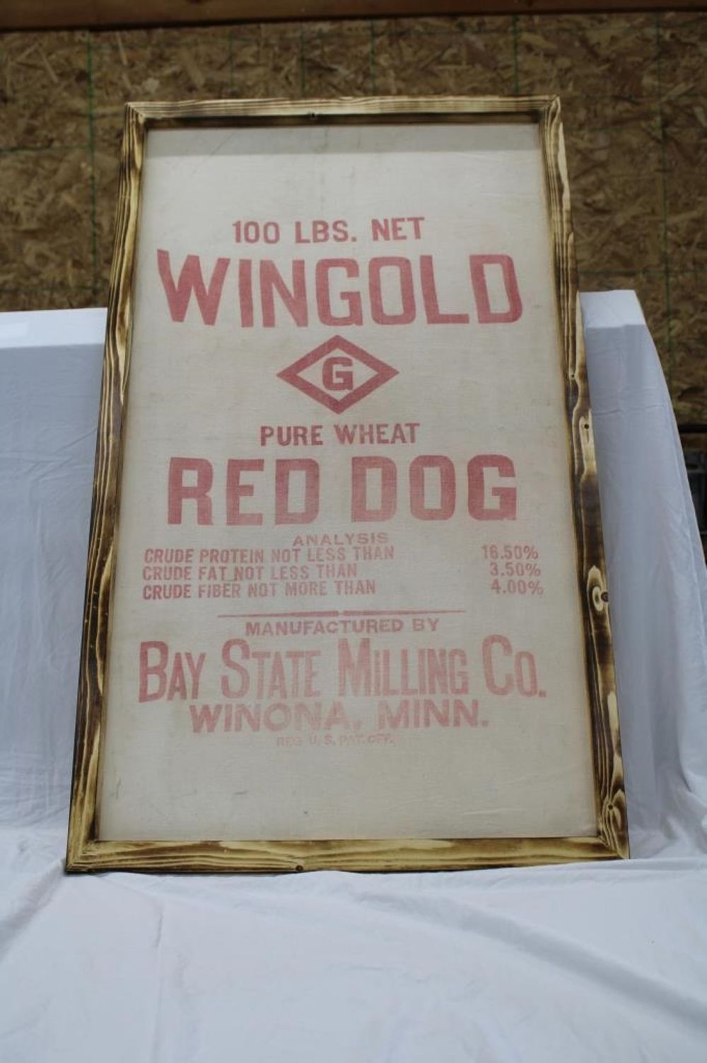 Lot 186: WINGOLD RED DOG FRAMED DECOR