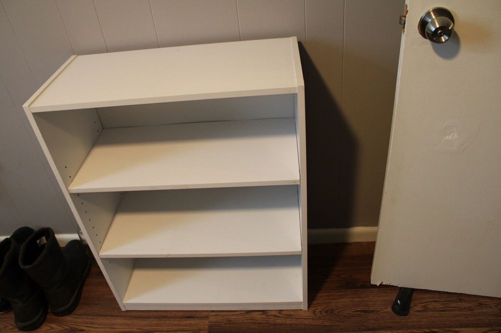 Lot 240: WHITE STORAGE SHELF