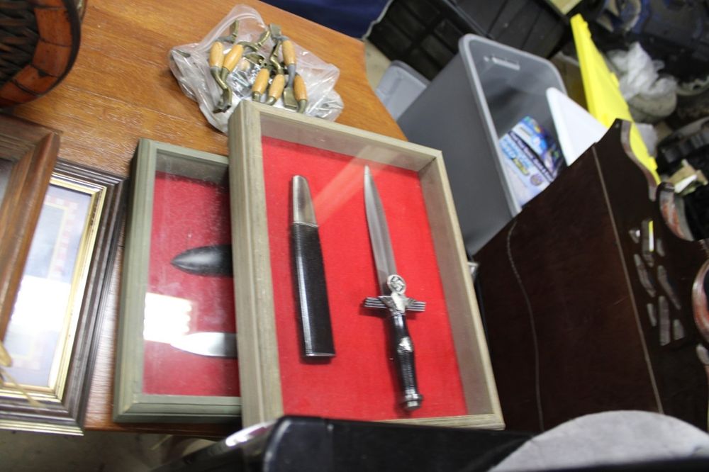 Lot 198: NAZI DISPLAY AND DOOR HANDLES