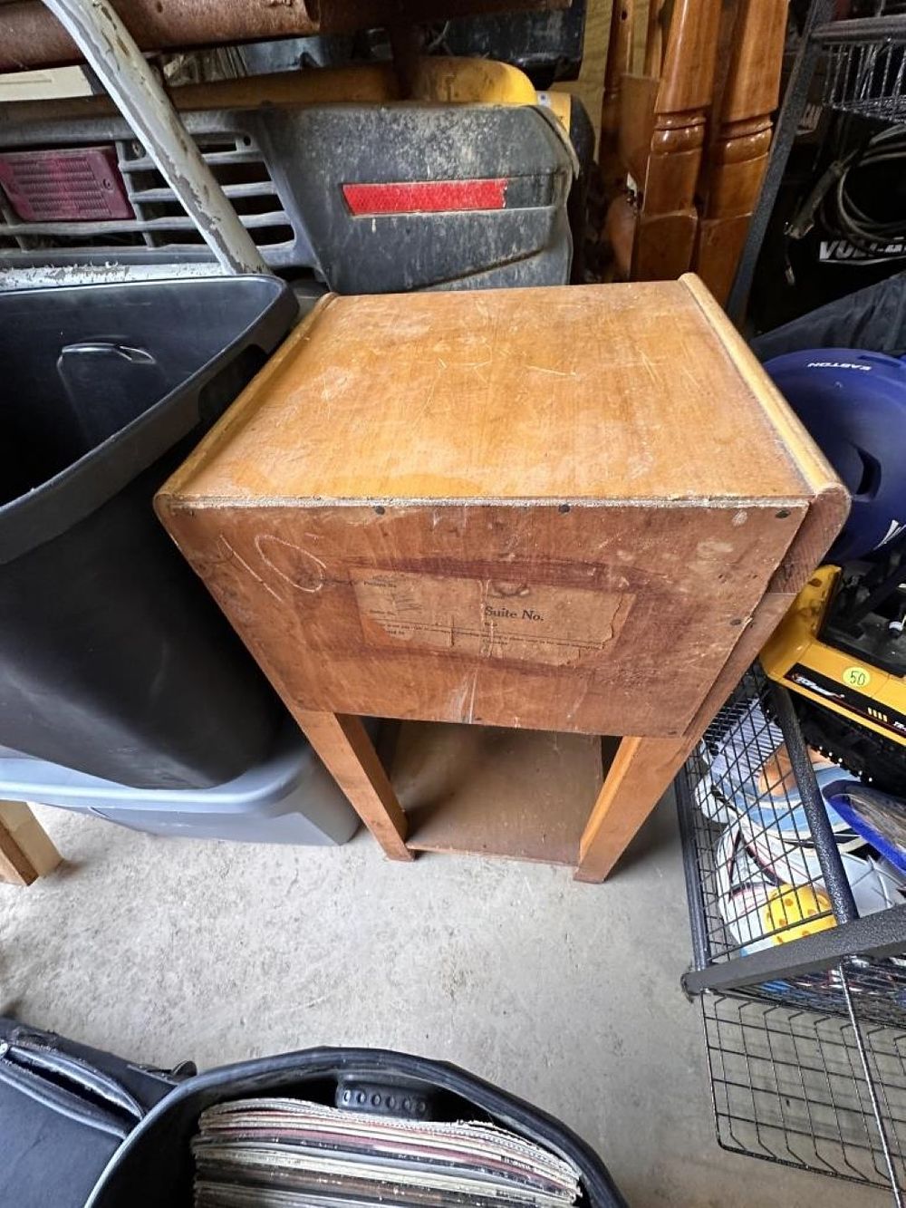 Lot 207: WOODEN END TABLE