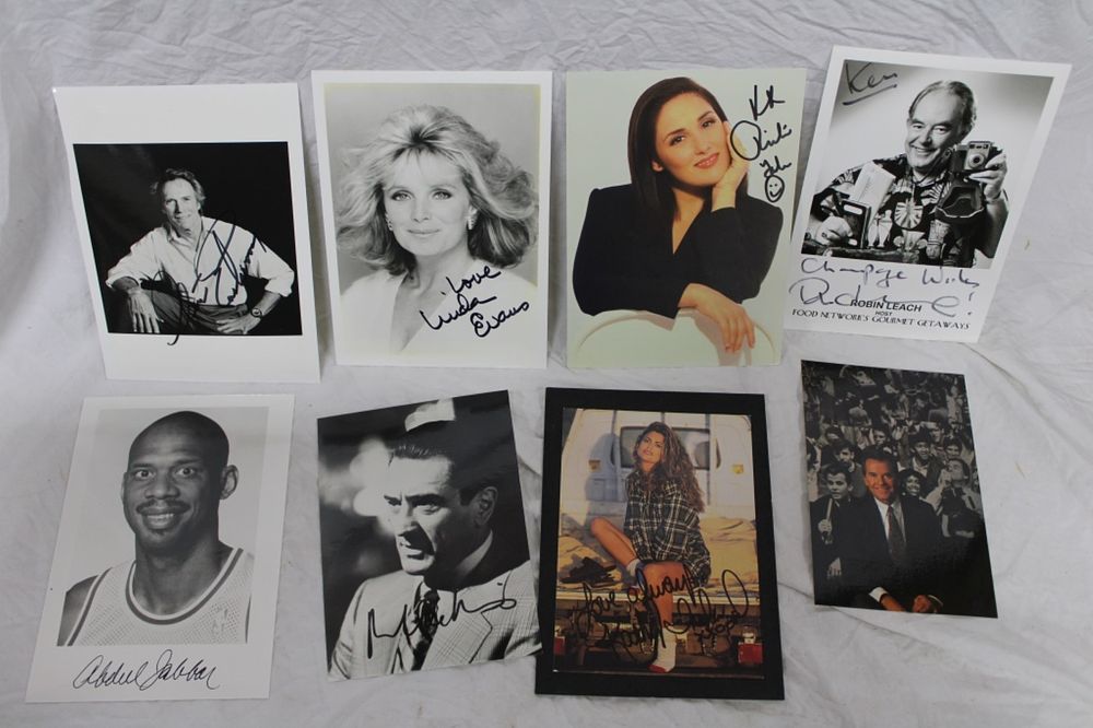 Lot 106: AUTOGRAPHS FROM FAMOUS ATHLETES