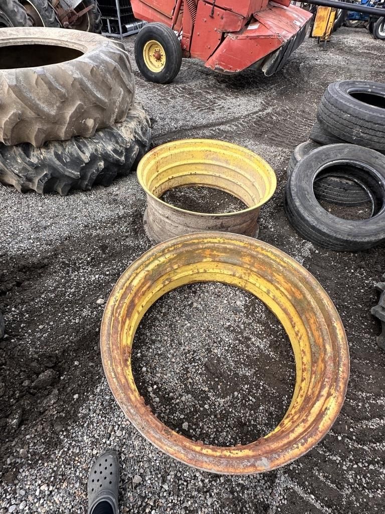 Lot 238: 2 LARGE JOHN DEERE TRACTOR RIMS