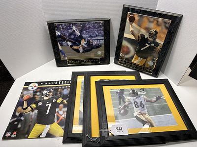 1 - PITTSBURGH STEELERS PHOTO VARIETY AND PLAQUES. PLAYER PHOTOS AND PLAQUES
