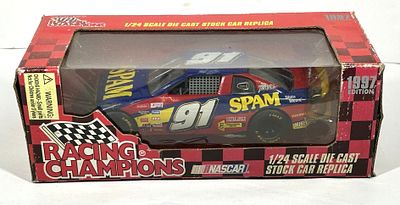 MIKE WALLACE 1997 MONTE CARLO. NOS MIKE WALLACE 1997 #91 SPAM CHEVY MONTE CARLO 1:24 SCALE 