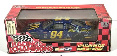 BILL ELLIOT 1997. NOS BILL ELLIOT 1997 #94 MAC TONIGHT 1:24 SCALE DIE-CAST ORIGINAL BOX