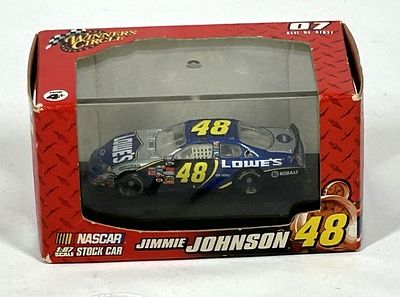 JIMMIE JOHNSON#48. NOS JIMMIE JOHNSON #48 LOWE'S 2007 WINNERS CIRCLE 1:87 SCALE ORIGINAL BOX