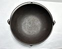 VINTAGE CAST IRON CAULDRON. UNMARKED CAST IRON CAULDRON WITH HANDLEImage - 1