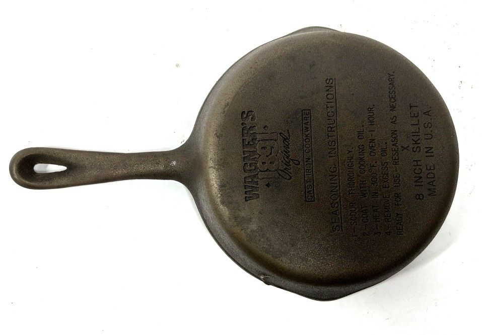 WAGNER'S 1891 CAST IRON SKILLET 8 INCH SIZE