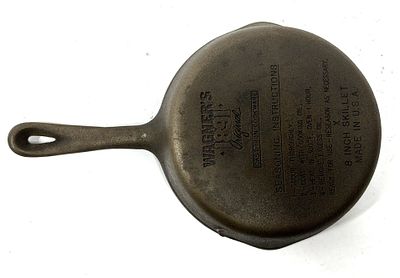 WAGNER'S 1891 CAST IRON SKILLET 8 INCH SIZE
