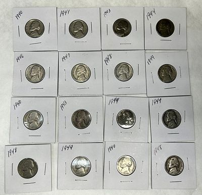 JEFFERSON NICKEL LOT. JEFFERSON NICKELS MISC YEARS