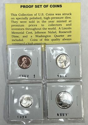 PROOF COIN SET. PROOF SET OF COINS