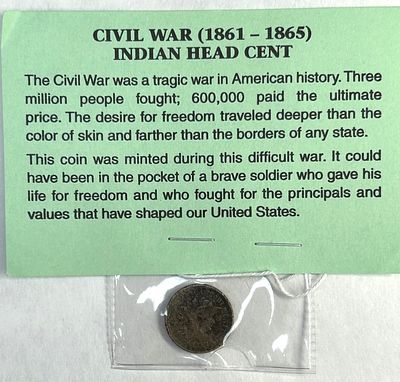 CIVIL WAR INDIAN HEAD CENT 1861-1865