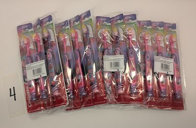 KIDS TOOTH BRUSH. 24 COUNT OF EXTRA SOFT BRISTLES TROLLS KIDS TOOTHBRUSH, PINK & PURPLE