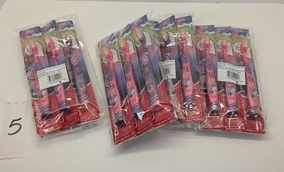 KIDS TOOTH BRUSH. 24 COUNT OF EXTRA SOFT BRISTLES TROLLS KIDS TOOTHBRUSH, PINK & PURPLE